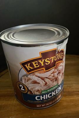 Keystone All Natural Chunk Chicken – 28 Oz Can, Low Fat, Pantry Staple (USA Sourced)