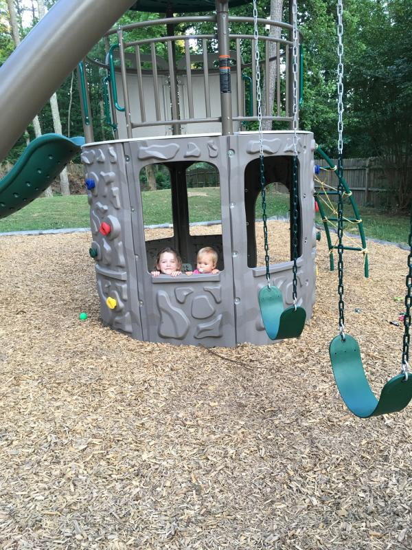 Lifetime adventure tower with spider swing sale