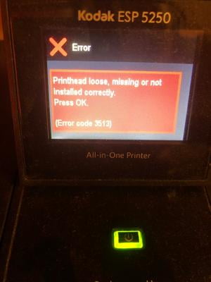 kodak esp 7250 printhead