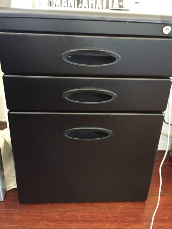 Calico Designs Home Office Furniture Storage 3 Drawer Mobile File Cabinet Black Walmart Com Walmart Com