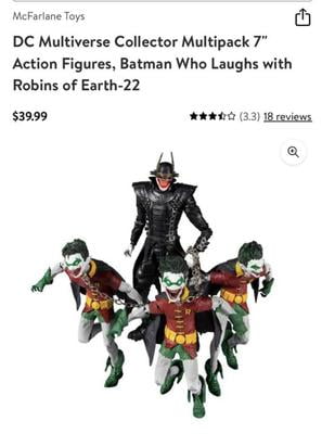 Figura De Acción DC Multiverse Batman Que Ríe Con Robin - 17.8 Cm, Edición Coleccionista