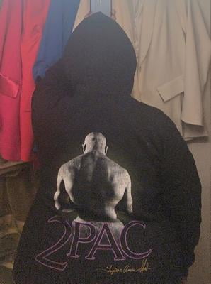 Tupac Shakur Men's Old English Graphic Hoodie XS-3XL Cotton Blend
