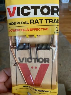 Free Shipping! Victor Extended Trigger Rat Trap Wood Baited Snap