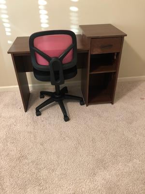 Mainstays Student Desk With Easy Glide Drawer Weathered Oak Walmart Com Walmart Com