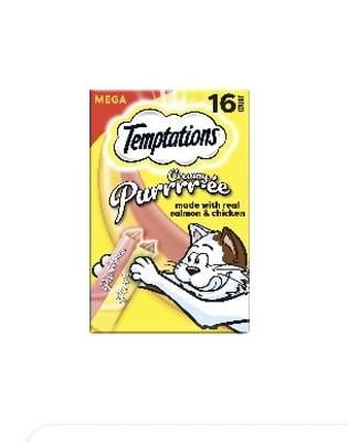 Temptations Creamy Puree Lickable Treats For Cats, Variety Pack