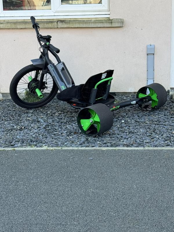 Huffy Green Machine 36-Volt Electric Drift Trike, Black, for