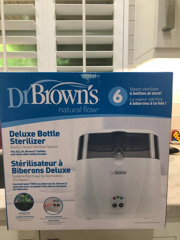dr brown's natural flow deluxe bottle sterilizer