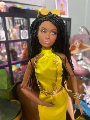 Barbie Looks No. 21 Collectible Doll with Black Braids and Modern