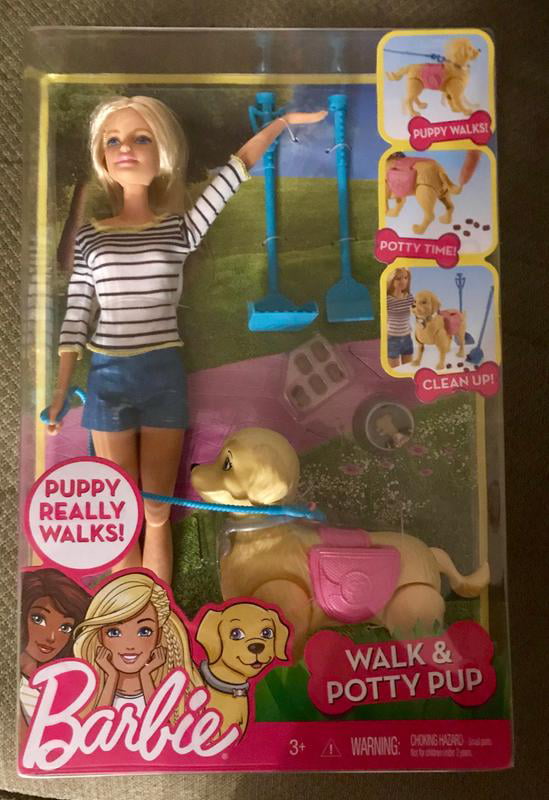 barbie walk & potty pup