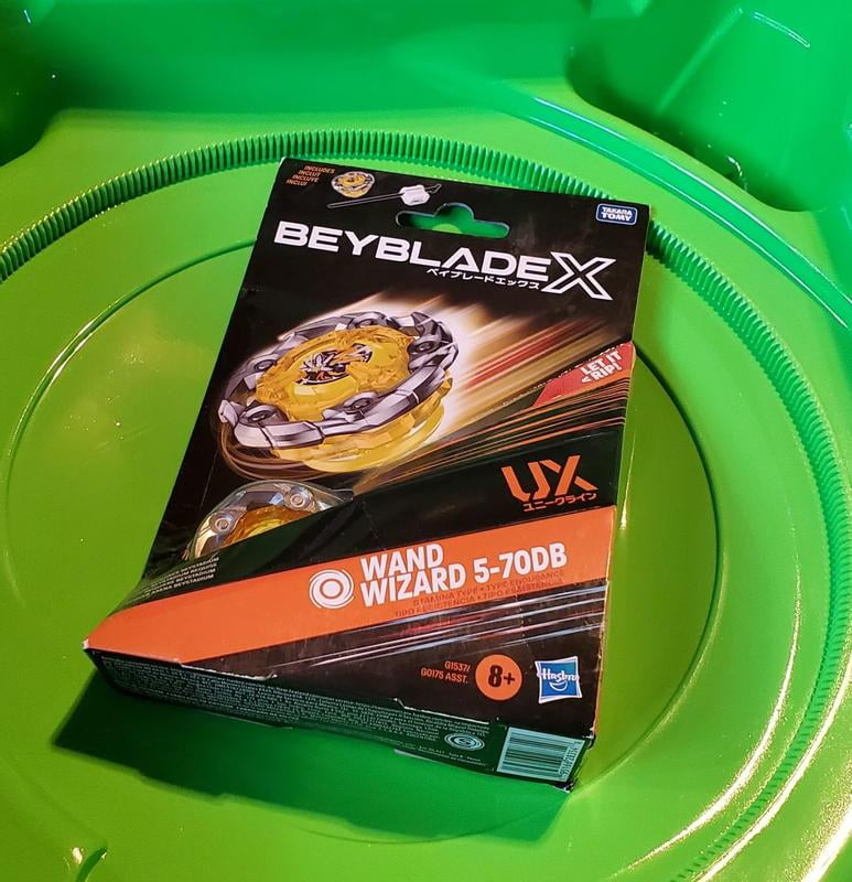 Beyblade X Wand Wizard 5-70DB UX Starter Pack with Top & Launcher