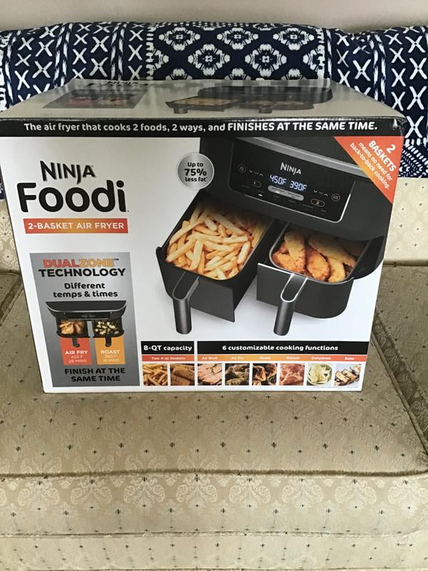 Ninja DZ201 8qt 2 Basket Air Fryer with Dual Zone Technology for sale online