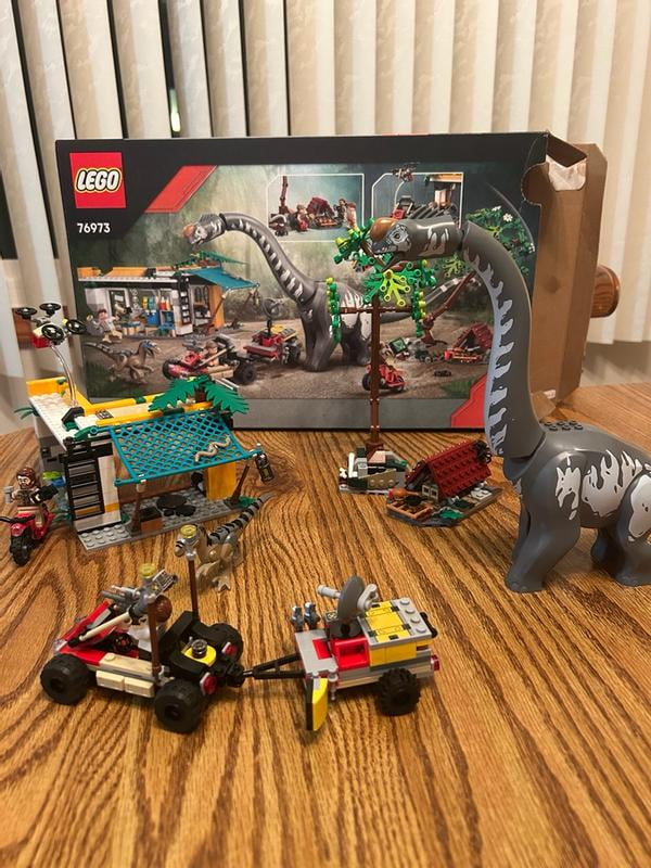 LEGO Jurassic World Raptor & Titanosaurus Tracking Mission Kids