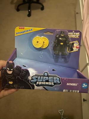 Imaginext Dcsf Metal Force Batman E Batmobile Veiculo E Figu  Jm