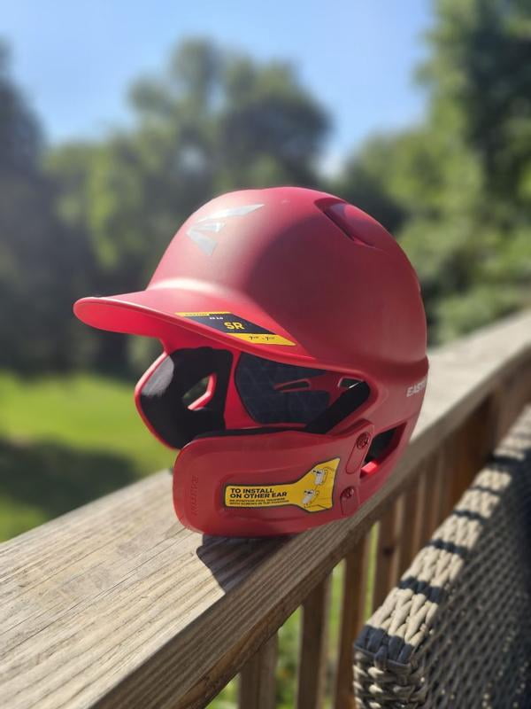 Easton Z50 Baseball Batting Helmet With Jaw Guard - Matte Black, Sizes Small/Medium (6 1/2 - 7 1/8), NOCSAE Certified