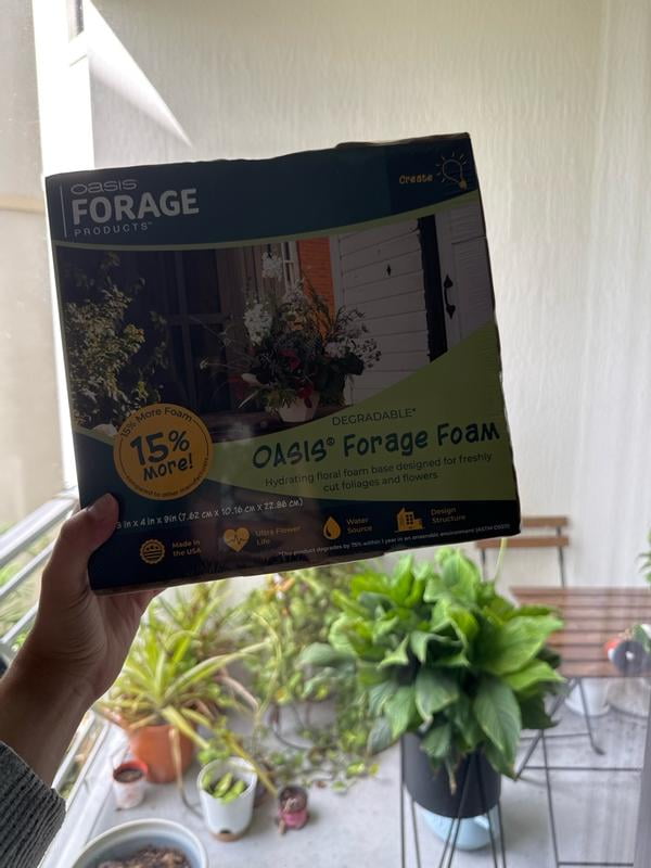 OASIS® Forage Floral Foraging Foam, Brown, 3 pack - Walmart.com