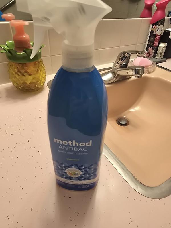 method anti bac bathroom cleaner water mint spearmint antibac cleaning duo, 52 oz lactic acid Method Antibacterial Spray Refill, Bathroom