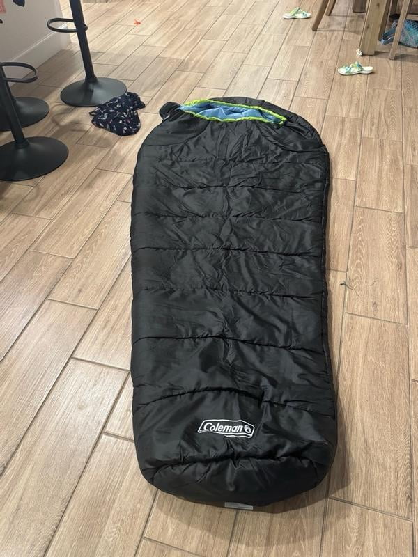 Sac De Couchage Coleman Montauk 40°F, Taille Grande, Couleur Bleu Océan, Neuf