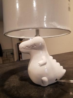 ceramic dinosaur lamp