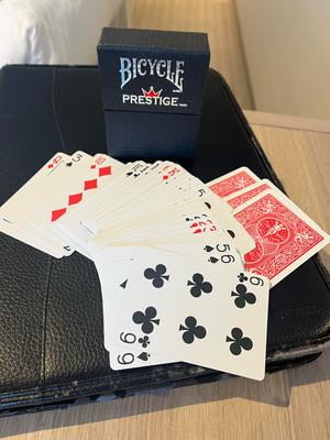 2 pack) Bicycle Prestige Plastic Premium Playing Cards, Standard