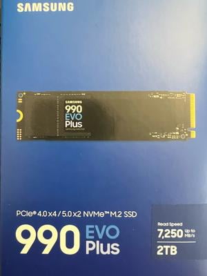 Samsung 990 EVO PLUS SSD 2TB, PCIe Gen 4x4 Gen 5x2 M.2 2280