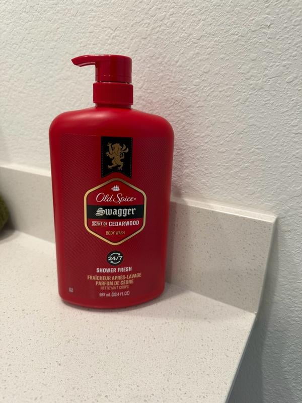 Old Spice Swagger Scent of Cedarwood Men's Body Wash, 33.4