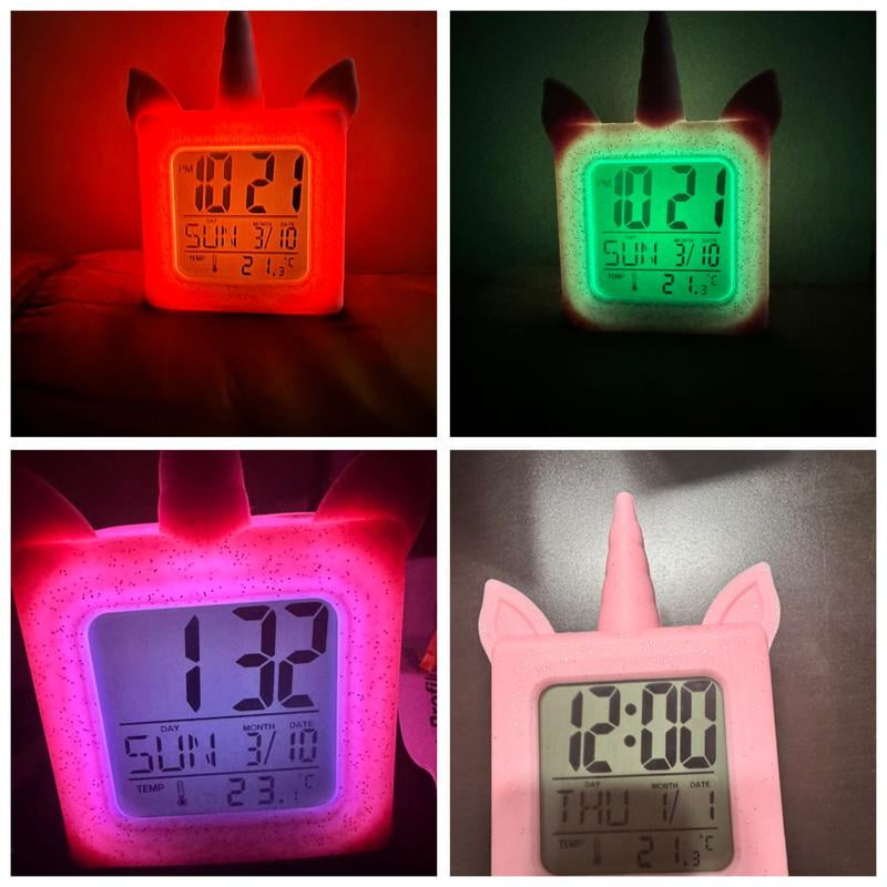 Pink Led Clock Alarm Clocks For Bedrooms Pink Generic Digital Alarm Clock,Pink And ...