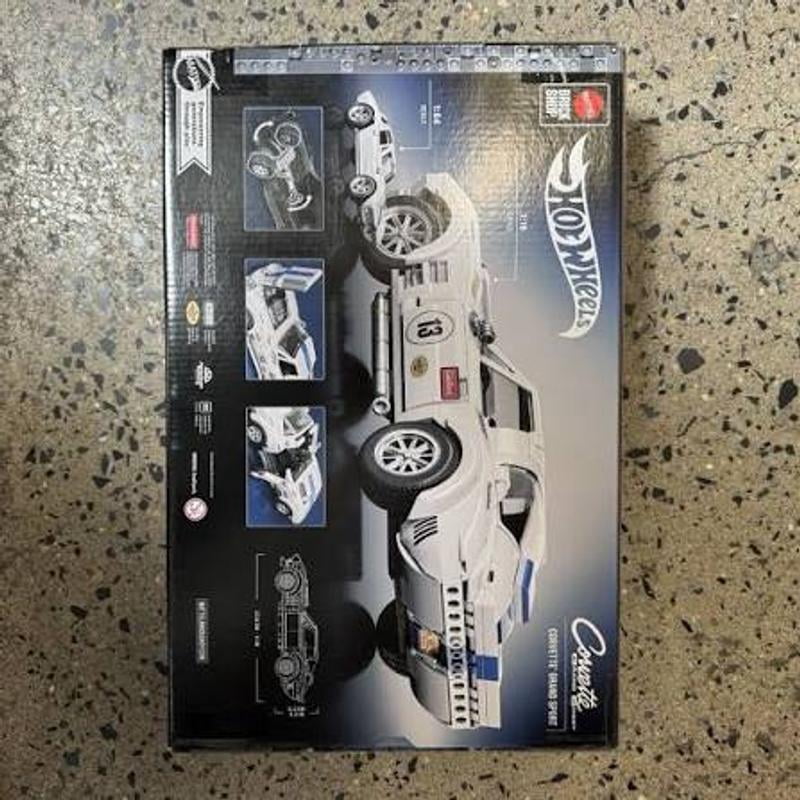 MATTEL BRICK SHOP, Building Toy Kit, 918 Pieces, Corvette Grand