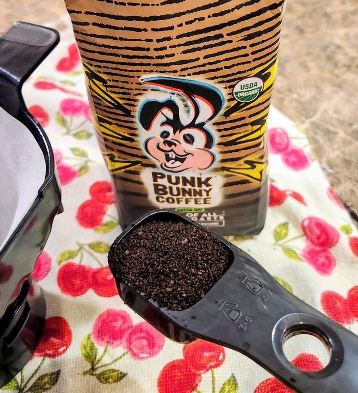 Punk Bunny Coffee Ground Ultra Dark Dark Roast Coffee 12 oz