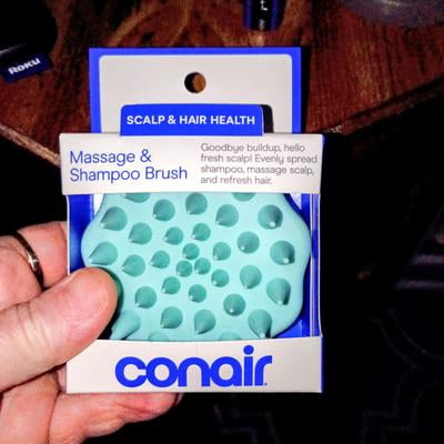 Conair Scalp Care Shampoo Scalp Massage Hair Brush with Soft Tipped Bristles, Green - Walmart.com Conair Scalp Care Shampoo Scalp Massage Hair Brush with Soft Tipped Bristles, Green - Walmart.com