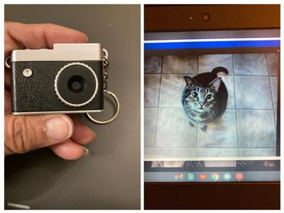 Vivitar Keychain Digital Camera-Pink, Micro SD Card Slot, Prime