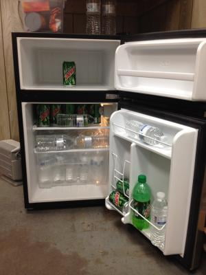 Igloo 3 2 Cu Ft Compact Fridge Stainless Steel 2 Door Walmart Com
