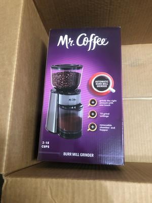  Mr. Coffee Automatic Burr Mill Grinder with 18 Custom