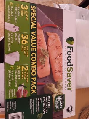 FoodSaver Food Saver Vacuum Sealer Bag Roll Combo Precut Bags Value Pack  BPA FRE