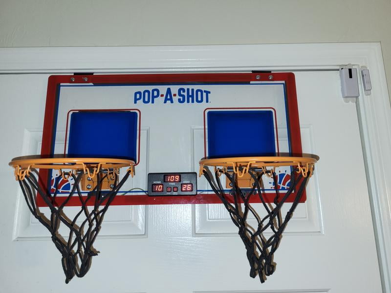Pop-A-Shot Double Shot Over the Door Basketball, Acrylic, Blue