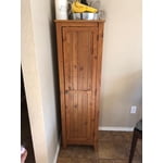 Ameriwood Home Single Door Kitchen Pantry in Old Fashion... Ameriwood Home Single Door Kitchen Pantry in Old Fashion...
