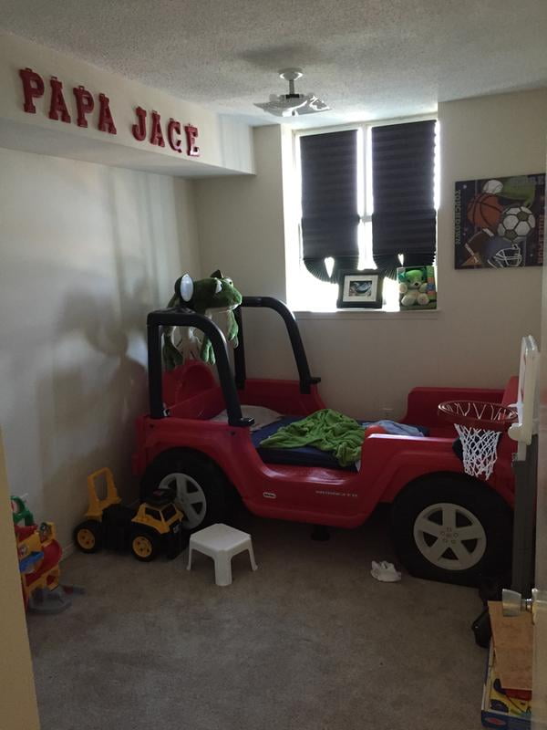 Little Tikes Jeep Wrangler Toddler-to-Twin Convertible Bed, Red - Little Tikes Jeep Wrangler Toddler-to-Twin Convertible Bed, Red -