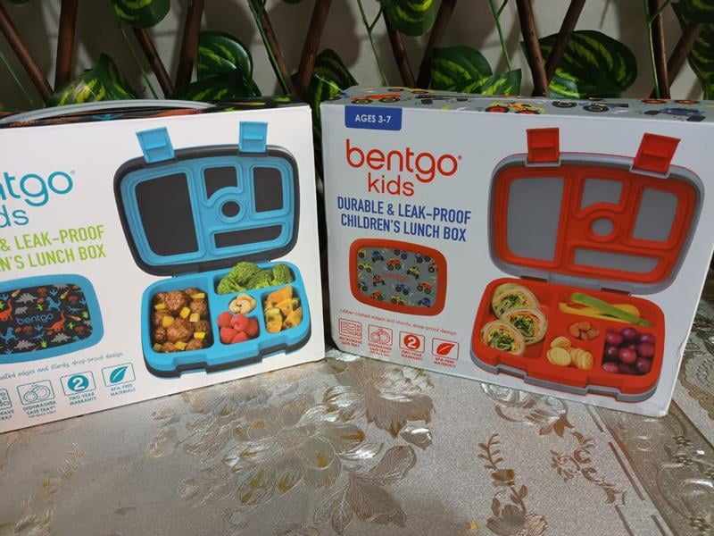  Bentgo® Kids Prints Leak-Proof, 5-Compartment Bento-Style Kids  Lunch Box - Ideal Portion Sizes for Ages 3 to 7 - BPA-Free, Dishwasher  Safe, Food-Safe Materials (Dinosaur) : Home & Kitchen