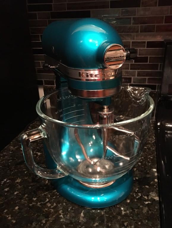 KitchenAid® Design Series 5 Quart Tilt-Head Stand Mixer with Glass Bowl