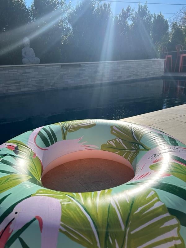 【NN914】選べる色FUNBOYビーチやプールに/フロート/Blue/2個set Float Life by Funboy Blue Twist Pool Float, Cup-Holder, 43