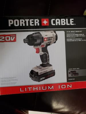 Porter Cable Volt Max Lithium Ion Cordless Compact Impact Driver With 2 Batteries Pcc641lb Walmart Com Walmart Com