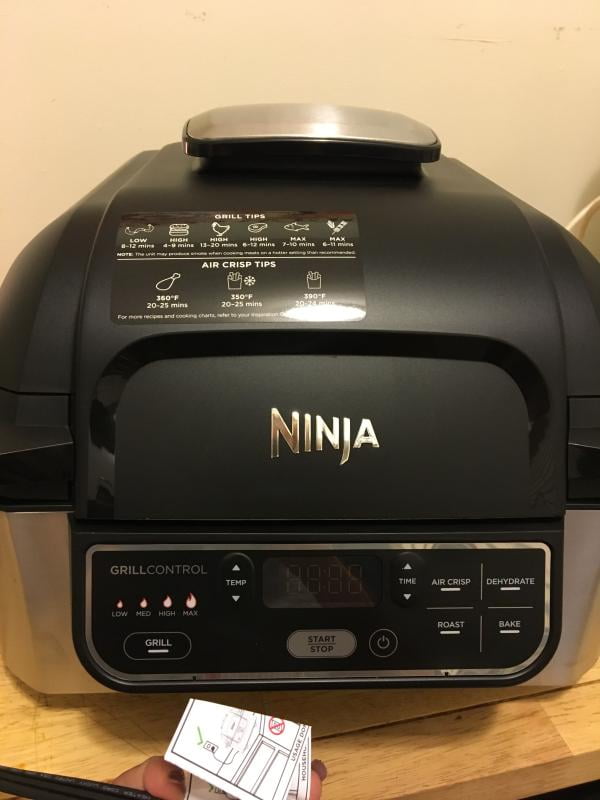 Ninja Foodi IQ350Q 5-in-1 6-Quart Indoor Grill and Air Fryer (cinnamon)