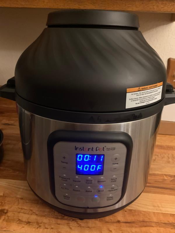 Instant Pot 8 Quart Crisp Multi-Cooker + Air Fryer, 9-in-1: Pressure Cook,  Steam, Slow Cook, Sauté, Air Fry, Bake, Broil, Roast, Keep Warm, Rice,  Oatmeal 