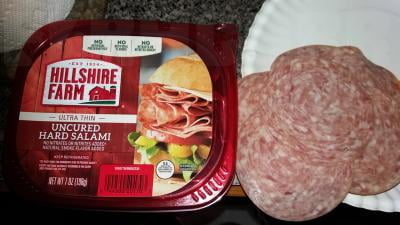Hillshire Farm Ultra Thin Sliced Deli Lunch Meat Uncured Hard Salami 7 Oz Walmart Com Walmart Com
