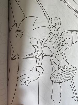 sonic coloring book  super sonic coloring book for kids jumbo coloring  book with premium quality paperback