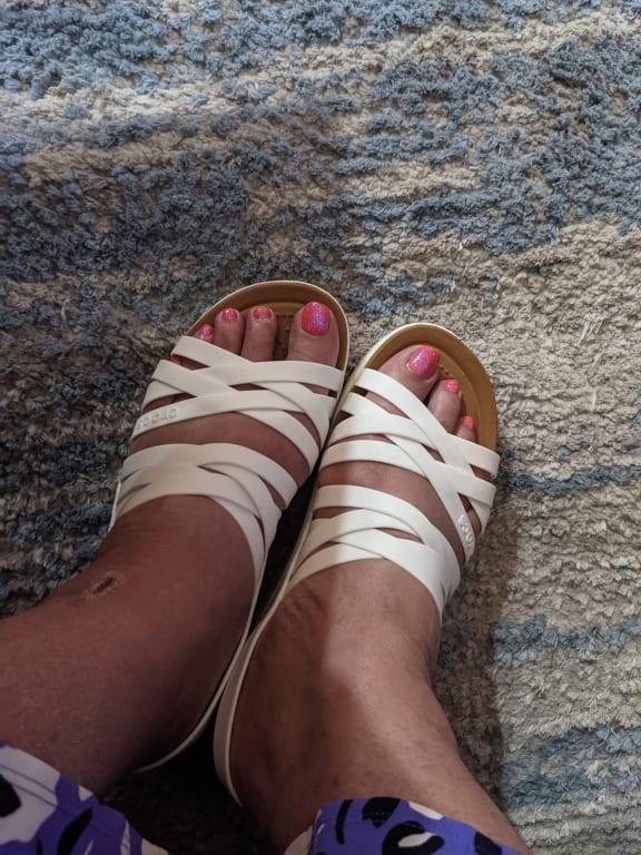 Crocs Womens Brooklyn Low Wedges Sandal 