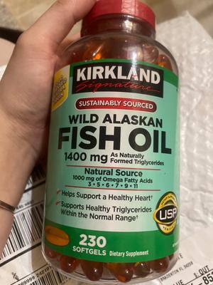 Kirkland Signature Wild Alaskan Fish Oil 1400 mg, 230 Softgels