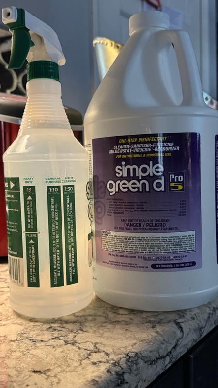 Sunshine Makers, Simple Green d Pro 5 Disinfectant, 1 gal, White