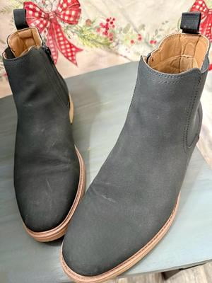 Madden NYC Men\'s Faux Suede Mistery Gray Chelsea Boots with Tan Sole Slip On Madden Nyc | Shoes | Madden Nyc Mens Faux Suede Mistery Gray  main image 2