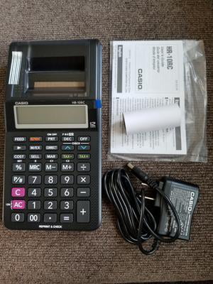 Casio Hr-10rc Handheld Portable Printing Calculator HR10RC for sale online 