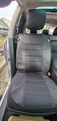 Genuine Dickies Arlington Full Set Cloth Truck Seat Covers Black 806442 Size: 3 Piece Kit